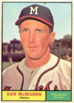 1961 Topps Baseball Cards      278     Don McMahon